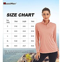 Magcomsen Sun Protection Shirts For Women Quick Dry Long Sleeve Performance Shirts Workout Shirts For Women Long Sleeve Athletic T Shirts For Women Apricot