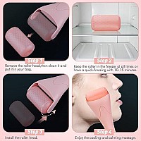 Fronnor Ice Roller for Face,Eyes,Mothers Day Gifts Idea,Therapeutic Cooling to Tighten Brighten Complexion and Reduce Wrinkles,Massager Under Eye Puffiness,Migraine and Pain Relidf (Pink)