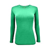 Natural Uniforms Womens Under Scrub Tee Crew Neck Long Sleeve T-Shirt-3-Pack (X-Small, 3 Pack-Green)