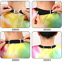 Barber Cape Waterproof Professional Hair Cutting Cape Neck Duster Brush For Haircut Tie-Dye Salon Beard Hairdressing Kits 46.8 A 56 Inches