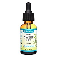 De La Cruz 100% Pure Sweet Oil For Ears - All Natural Ear Wax Removal With Dropper - 1 Fl Oz