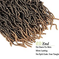 Umylar 14 Inch Faux Locs Crochet Hair 7 Packs Soft Locs Crochet Hair For Black Women Pre-Looped Faux Locs Crochet Braids Synthetic Hair Extension (14 Inch, 1B27)