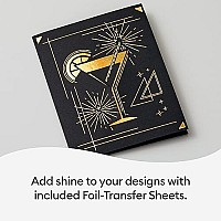 Cricut Foil Transfer Insert Cards R40, Easy Release Foil To Craft Cricut Cards, Create Birthday Cards, Thank You Cards, Compatible With Cricut Joymakerexplore Machines, Royal Flush Sampler (12 Ct)