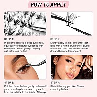 280 Pcs Individual Lashes Cluster Diy Lash Clusters 20D 007 C Curl 8-16Mm Cluster Lashes Diy Individual Eyelashes Lashes Wisps Reusable Soft Mini Cluster Eyelash Extensions At Home (20D 007 C 8-16)