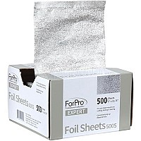 Forpro Expert Embossed Foil Sheets 500S, Aluminum Foil, Pop-Up Foil Dispenser, Hair Foils For Color Application And Highlighting Services, Food Safe, 5A W X 1075A L, 500-Count