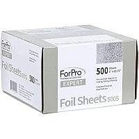 Forpro Expert Embossed Foil Sheets 500S, Aluminum Foil, Pop-Up Foil Dispenser, Hair Foils For Color Application And Highlighting Services, Food Safe, 5A W X 1075A L, 500-Count