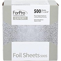 Forpro Expert Embossed Foil Sheets 500S, Aluminum Foil, Pop-Up Foil Dispenser, Hair Foils For Color Application And Highlighting Services, Food Safe, 5A W X 1075A L, 500-Count