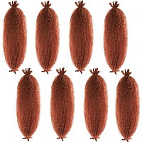 30 Inch Pre-Separated Springy Afro Twist Hair 8 Packs Pre-Fluffy Natural Curls Are Perfect For Marley Crochet Hair Suitable For Black Women (30 Inch, 350)