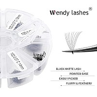 Volume Lash Extensions 10D Premade Fans Eyelash Extensions 500 Pcs 007Mm Thickness 13-20Mm Mixed Cd Curl Short Stem Premade Volume Eyelash Extensions Pointed Base Fans By Wendy Lashes (500Pcs-10D-007-C, 13-20Mm Mixed Tray)