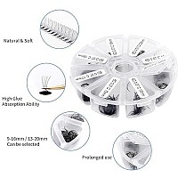 Premade Fans Eyelash Extension 500 Fans Handmade Loose Volume Lashes Mutiple Options 8D9D10D12D Pre-Made Fans 007Mm Thickness Cd Curl 9-16Mm13-20Mm Mixed Length Volume Eyelash Extensions By Wendylashes (500Pcs-8D-007-D, 13-20Mm Mixed Tray)