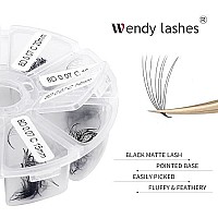 Premade Fans Eyelash Extension 500 Fans Handmade Loose Volume Lashes Mutiple Options 8D9D10D12D Pre-Made Fans 007Mm Thickness Cd Curl 9-16Mm13-20Mm Mixed Length Volume Eyelash Extensions By Wendylashes (500Pcs-8D-007-D, 13-20Mm Mixed Tray)