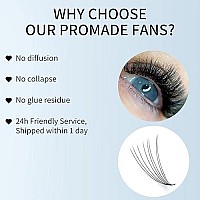 Premade Fans Eyelash Extension 500 Fans Handmade Loose Volume Lashes Mutiple Options 8D9D10D12D Pre-Made Fans 007Mm Thickness Cd Curl 9-16Mm13-20Mm Mixed Length Volume Eyelash Extensions By Wendylashes (500Pcs-8D-007-D, 13-20Mm Mixed Tray)