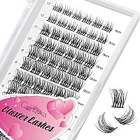 Lash Clusters Diy Eyelash Extensions 78Pcs Crislashes Cluster Lashes D Curl 10Mm Lash Clusters Wispy Eyelash Clusters Natural Lash Clusters Diy Cluster Eyelash Extensions For Home Use(B-D Curl-10Mm)