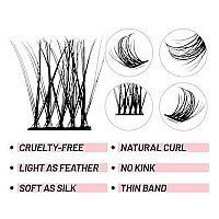 Lash Clusters Diy Eyelash Extensions 78Pcs Crislashes Cluster Lashes D Curl 14Mm Lash Clusters Wispy Eyelash Clusters Natural Lash Clusters Diy Cluster Eyelash Extensions For Home Use(B-D Curl-14Mm)