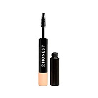 Extreme Volume Mascara + Bold Lash Primer With Castor Oil 2 In 1 Clean Mascara + Primer Maximum Volume + Curl Vegan & Cruelty Free Mascara: 020 Fl Oz, Primer:007 Floz