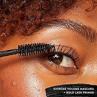 Extreme Volume Mascara + Bold Lash Primer With Castor Oil 2 In 1 Clean Mascara + Primer Maximum Volume + Curl Vegan & Cruelty Free Mascara: 020 Fl Oz, Primer:007 Floz