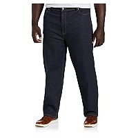 Dxl Big And Tall Essentials Relaxed-Fit Jeans, Dark Rinse, 44W X 30L