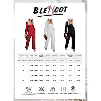 Blencot Womens Ruffle Long Sleeve High Waisted Long Wide Leg Jumpsuits Loose Fall Fashion Rompers White X-Large