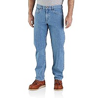 Carhartt Mens Relaxed Fit 5-Pocket Jean, Cove, 40W X 34L