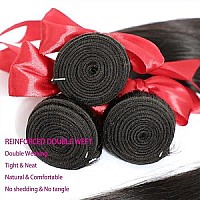 10A Human Hair Bundles 26 28 30 Inch Brazilian Straight Hair Bundles 100 Unprocessed Virgin Weave 3 Bundles Human Hair Raw Remy Hair Bundles Deals Natural Black