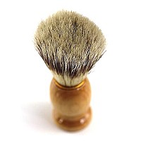 Iconikal Wood Handled Badger Hair Shaving Brush, 2-Pack