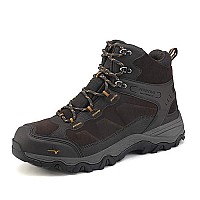 Nortiv 8 Mens Hiking Boots Waterproof Trekking Outdoor Mid Backpacking Mountaineering Shoes,Size 75 Wide Brown Js19004M-W