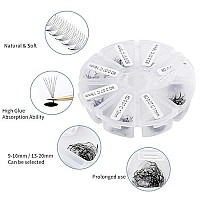 Premade Fans Short Stem 500 Pcs 6D Eyelash Extensions 007Mm Cd Curl 9-16Mm Mixed Length Wendy Lashes Russian Volume Pre-Made Lash Extension (500Pcs-6D-007-D, 9-16Mm Mixed Tray)