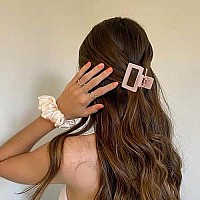 Atoden Hair Clips For Women 5Pcs Square Claw Clips For Thin Hair Cute Hair Clips Hair Claws Small Matte Hair Clips Hair Styling Accessories Banana Clips Hair Jaw Clips Hair Clamps