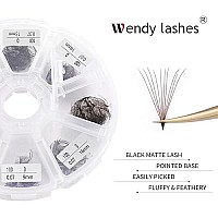 Volume Lash Extensions 10D Brown Premade Fans 500 Pcs 007Mm 9-16Mm Mixed Cd Curl Short Stem Premade Volume Eyelash Extensions Pointed Base Fans By Wendy Lashes (500Pcs-10D-007-D, 9-16Mm Mixed)