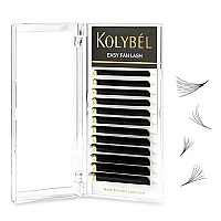 Kolybel Eyelash Extensions Easy Fan Lashes 003 Thickness C Curl 11Mm Single Length Auto Blooming Lash Extension Volume Lashes Lasting Self Fanning Lashes(003-C,11Mm)