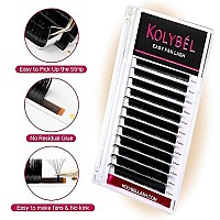 Kolybel Eyelash Extensions Easy Fan Lashes 003 Thickness C Curl 11Mm Single Length Auto Blooming Lash Extension Volume Lashes Lasting Self Fanning Lashes(003-C,11Mm)