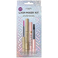 L'Oreal Paris Makeup Voluminous Lash Paradise Mascara For Eyelash Volume And L'Oreal Telescopic Mascara For Lengthening Lashes, Blackest Black, 1 Count Of Each