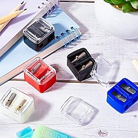 5 Pack Cosmetic Pencil Sharpener Dual Sharpener Eye Makeup Pencil Sharpener (Colorful)