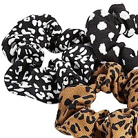 Zborh 6 Pcs Satin Hair Scrunchies Soft Elastic Hair Ties Set For Women Teenage Girls Ponytail Holders