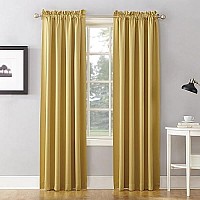 Sun Zero Barrow Energy Efficient Rod Pocket Curtain Panel Pair