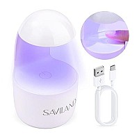 Saviland Mini Nail Lamp - Gel X Lamp, Mini U V Light For Nails Portable Nail Lamp Easy To Carry Quick Nail Dryer Curing Nail Art Gel Nail Polish For Salon Home Diy Manicure