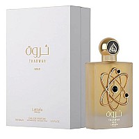 Tharwah Gold By Lattafa Pride Edp - Eau De Parfum 100Ml(34 Oz) Lavender, Bergamot Orange Blossom, Jasmine Vanilla, Vetiver, Amber By Lattafa Perfumes