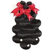 10A Brazilian Body Wave Bundles 18 20 22 Inch Human Hair Bundles 100 Unprocessed Virgin Hair Body Wave 3 Bundles Human Hair Weave Bundles Deals 1B Natural Black