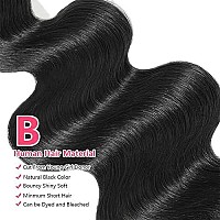 10A Brazilian Body Wave Bundles 18 20 22 Inch Human Hair Bundles 100 Unprocessed Virgin Hair Body Wave 3 Bundles Human Hair Weave Bundles Deals 1B Natural Black