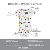 Onesies Brand Baby Boys 8-Pack Short Sleeve Mix Match Bodysuits, Truck, 3-6 Months