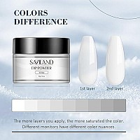 Saviland White Dip Powder - 106Oz Dip Nail Powder Dipping Powder French Nail Art Starter Manicure No Nail Lamp Needed For Nail Salon Or Diy At Home