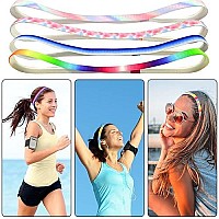 Duufin 20 Pieces Non-Slip Elastic Headbands Colorful Elastic Sport Headband Grip Exercise Headbands Workout Sweatband Heabands Tie Dye Thin Sports Headbands For Women, Men And Girls