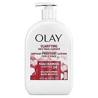 Olay Niacinamide Peptide 24 Face Wash, Clarifying, Sulfate-Free, 16 Oz