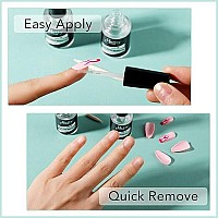 Nail Glue Remover Glue Off For Press On Nails, Bettycora 15Ml False Nails Glue On Nails Remover Fake Nail Adhesives Remover Nail Glue Debonder With Wooden Stick 05Oz