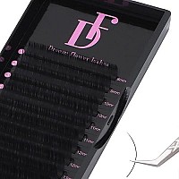 Df Eyelash Extension Classic Volume Lash Extensions 007 C Curl 15Mm Individual Lash Extensions Single Eyelashes Soft Matte Black Volume Lashes Extension Professional Salon Use