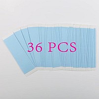 Jooler Wig Tape Strips 36 Pieces Tape In Hair Extension Double Sided Bonding Clear Adhesive Tape For Lace Wig Toupee Hairpiece