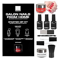 Nailboo Basics Premium Dip Nail Kit, Nail Powder Dip Kit For Diy At Home Manicure, No Uv Lamp Needed, Includes Dipping Powder And Essentials, Manicure Kit For Nail Dip Beginners Or Nail Dip Professionals