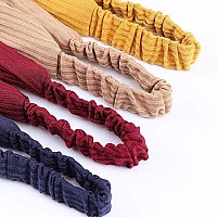 Dreshow 16 Pack Turban Headbands For Women Elastic Back Twisted Hair Bands Face Vintage Cross Head Wrap Hair Accessories