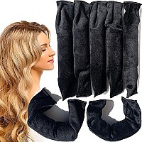 Aimin Hair Soft Overnight Hair Rollers Heatless Sleep In Hair Curlers For Thick Hair Large Cloth Pillow Hair Roller For Long Hair Curlers Sponge Foam Diy Hair Rollers Gift Product (30 Pcs, Black) A