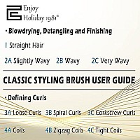 Hair Brush For Curly Hair Classic Styling Brushes With Edge Comb 9 Row 3 Row For Women Men Bristle For Natural Thick Hair Detangling, Separating, Shaping Defining Curls Travel Hairbrush 3 Packs